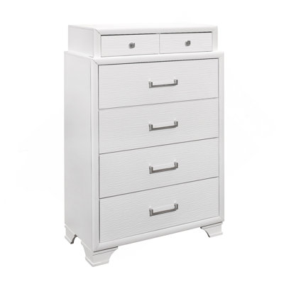 Commode verticale en bois manufacturé avec 7 tiroirs