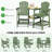 Wolak HDPE Outdoor Adirondack Chair Set With Table-885886588