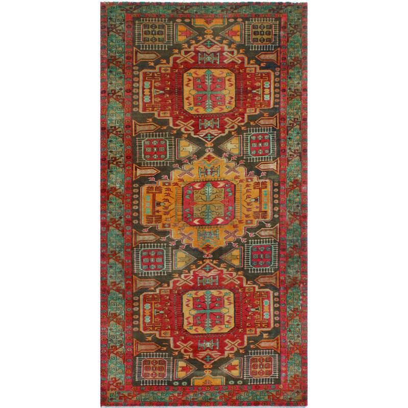 Khylar Distressed Bunmi Charcoal Runner