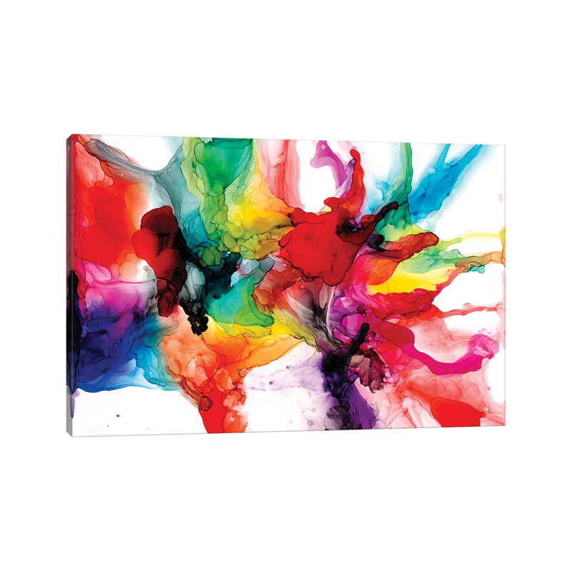 « Jeweltone Prism II » par Jennifer Goldberger-impression, Toile tendue, H 40 po x l 60 po x 1,5 po