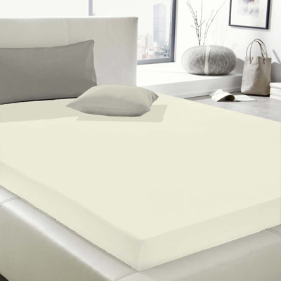 Cotton Blend Jersey Knit Fitted Sheet