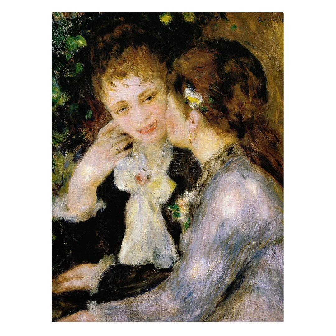 Leinwandbild Bekenntnisse von Auguste Renoir