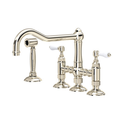 Acqui Bridge Kitchen Faucet With Side Spray