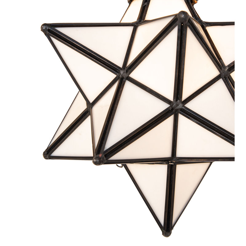 10" Wide Moravian Star Pendant