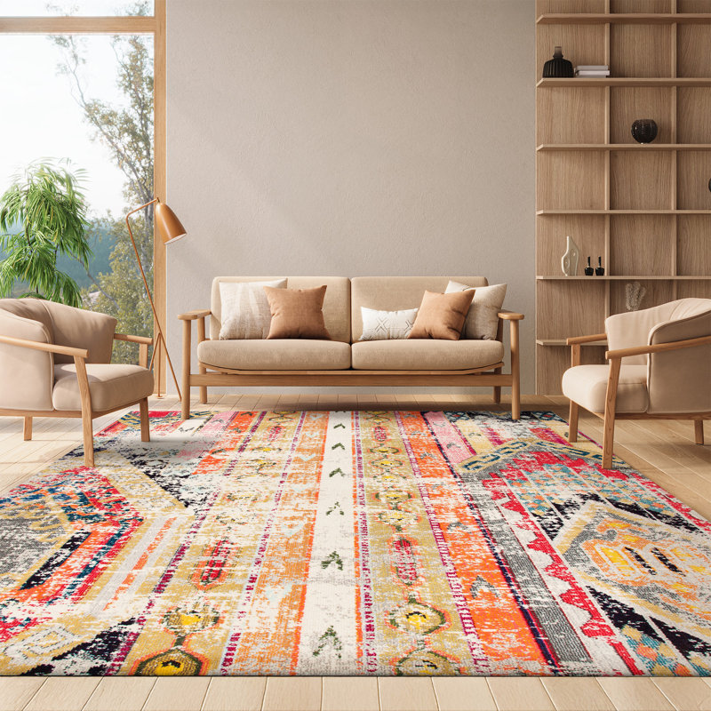 Stanback Performance Southwestern Rug, Rectangle 8' x 10'