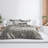 Indali Mocha/Charcoal Standard Cotton 2 Piece Duvet Cover Set-73813248