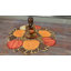 Napperon rond de 61 cm (24 pouces) représentant une citrouille et une feuille d'érable, issu des récoltes d'automne-1125158669