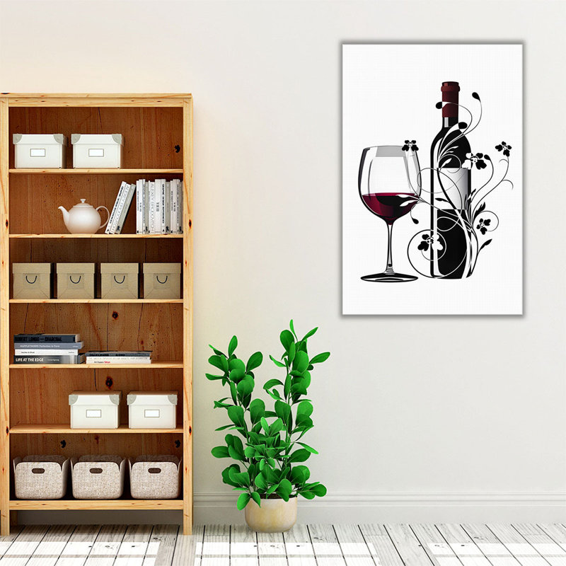 «In Wine Truth», impression sur toile, H 36 po x l 24 po