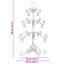  Metal Christmas Tree with Stand Powder-coated steel-568260293-568260296