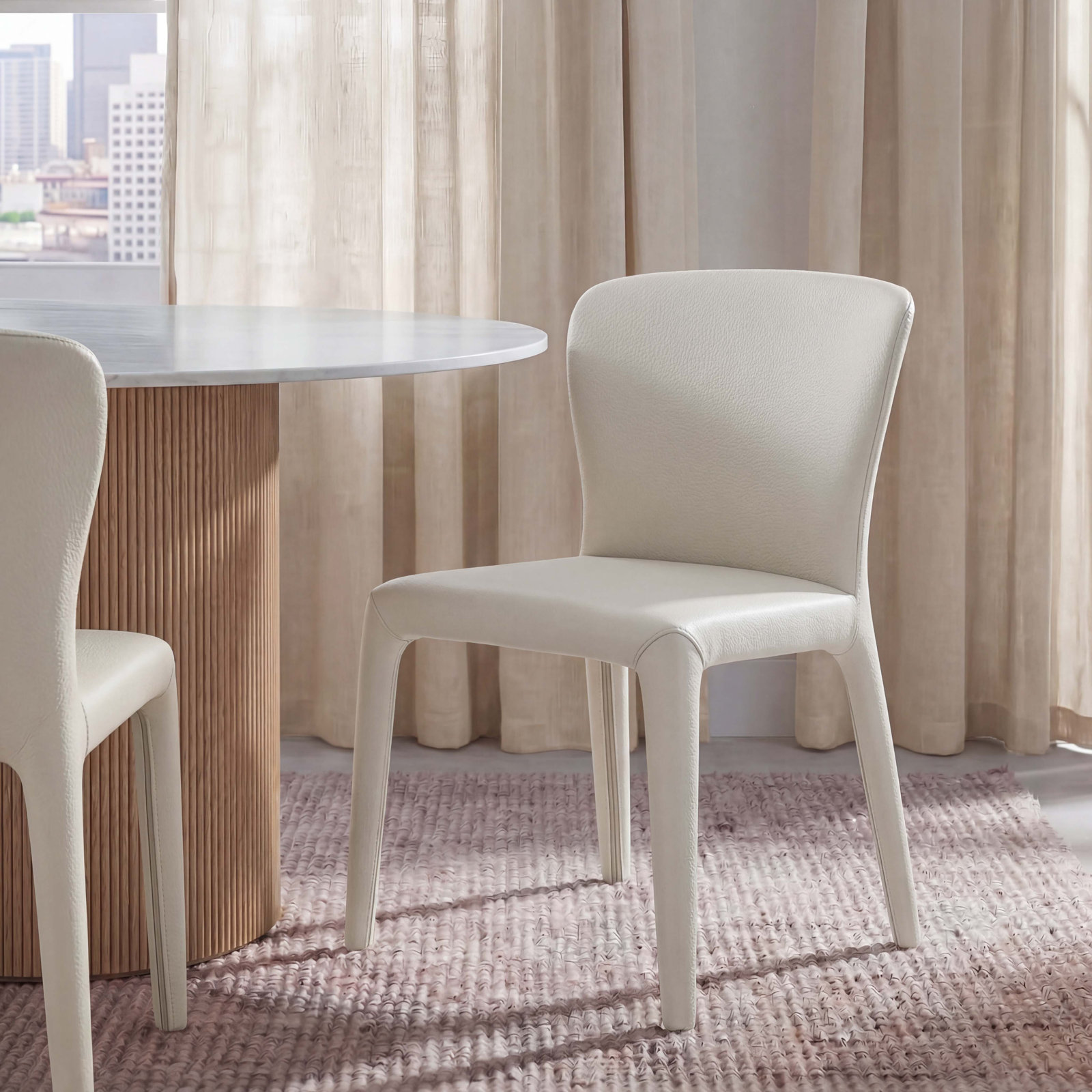 Clinard Dining Side Chair, White