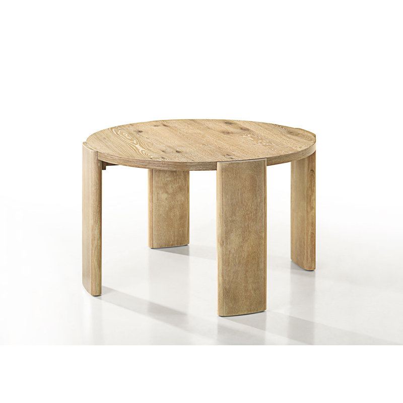 Table de salle à manger ronde avec base à quatre pieds