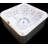 Luxury Spas Denali 240 Volt 7 Person 60 - Jet Acrylic Square Standard (Hardwired) Hot Tub with Ozonator and Built-In Speakers in Cloud Gray