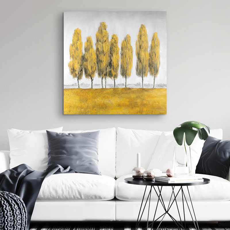 Abstract trees - 32"x32" art on canvas