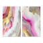 «Pink and Gold Marble Abstract I», 2 pièces sur toile-1779812088-1779812091
