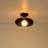 Ravello 1-Light Modern Industrial Bowl-Shaped Wall/Semi Flush Mounted Sconce-1157210516-1157210514