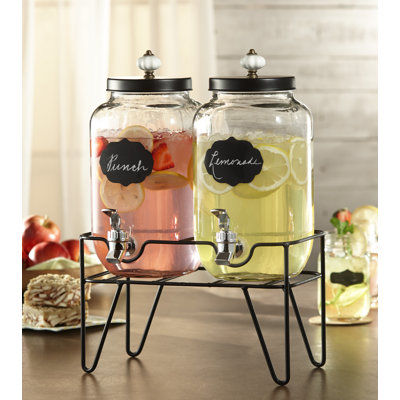 Alexei 111.61 Oz. Double Beverage Dispenser
