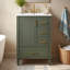 Meuble-lavabo simple autoportant de 61 cm (24 po) avec dessus en céramique-1175048687