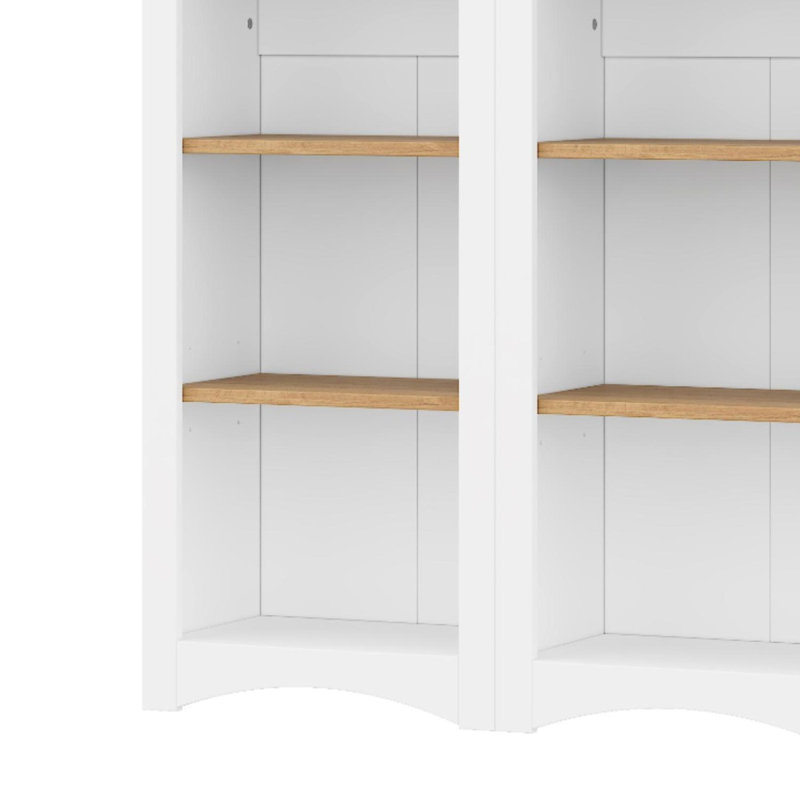 Bibliothèque à 5 niveaux avec tablettes réglables pour le salon ou le bureau personnel