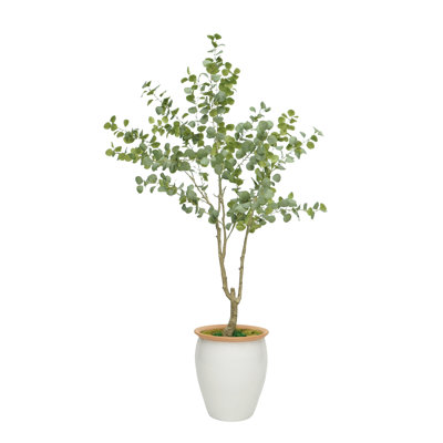 86" Ambler in Glossy White Ceramic Urn