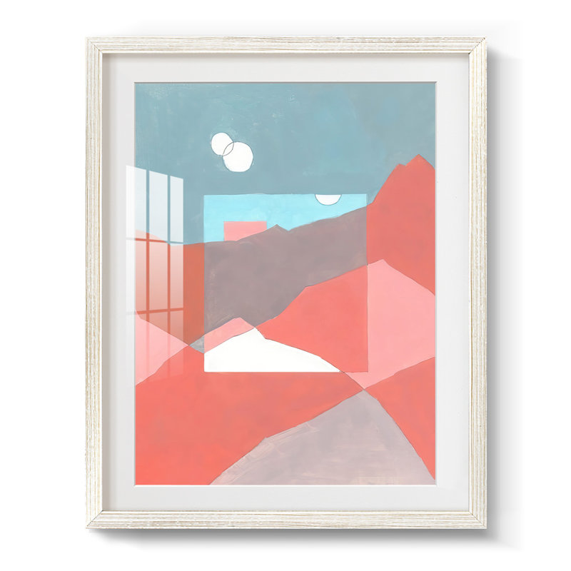 Desert Dreamscape II - impression encadrée, H 28,5 po x l 20,5 po, Blanc