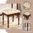 Solid Wood Makeup Vanity Table Set-1152623650