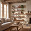 5 -Piece Pine Solid Wood Floating Shelf