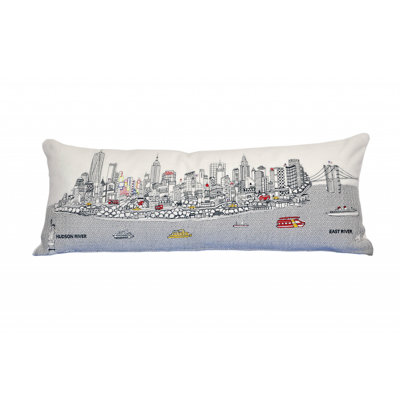 NYC Skyline Standard Lumbar Decorative Pillow