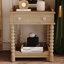 Table de chevet de style rétro avec tiroir et tablette ouverte pour la chambre à coucher (table de chevet seulement)