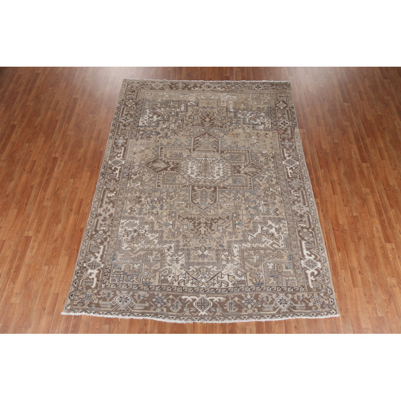 Tapis géométrique rétro 8 x 10