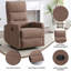 ° Fauteuil inclinable et pivotant en tissu durable - parfait pour se détendre dans le salon
