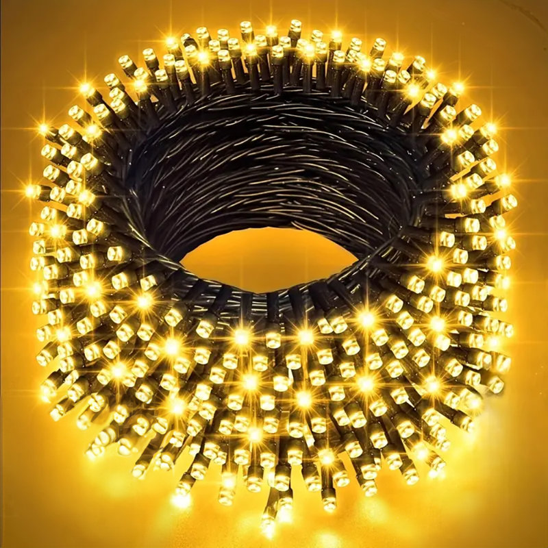 10000cm Solar Powered 800 - Bulb Cord String Light
