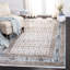 Tapis oriental gris / bleu Agostino-1787193046