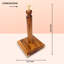 Porte-essuie-tout en bois décoratif décoratif