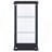 Callie Black Glass 3-Shelf Curio Cabinet