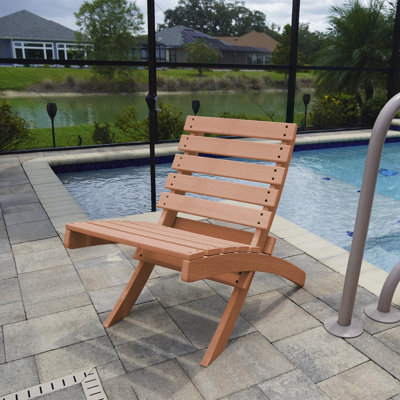 Chaise de patio pliante en PEHD entièrement assemblé Grandcourt
