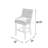 Clydean Solid Wood Accent Stool