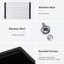 Évier de comptoir en granite noir de style station de travail 33 po x 19 po encastré avec avantages en quartz pour la cuisine