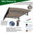 Door Window Awning Canopy 47"X34". Polycarbonate Sheet. Rust- Brackets. Heat . Garden Outdoor. Dark Brown 47"X34" For - Sheet Prevention