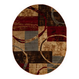 Tapis multicolore à motif géométrique Adetomiwa