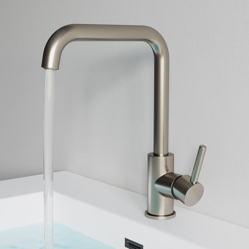 Single-Hole Single-handle Bathroom Faucet, Brushed Nickel