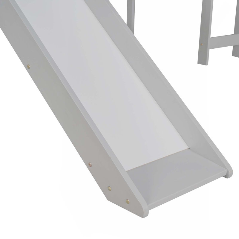 Lit mezzanine simple avec glissière multifonctionnel, Grey