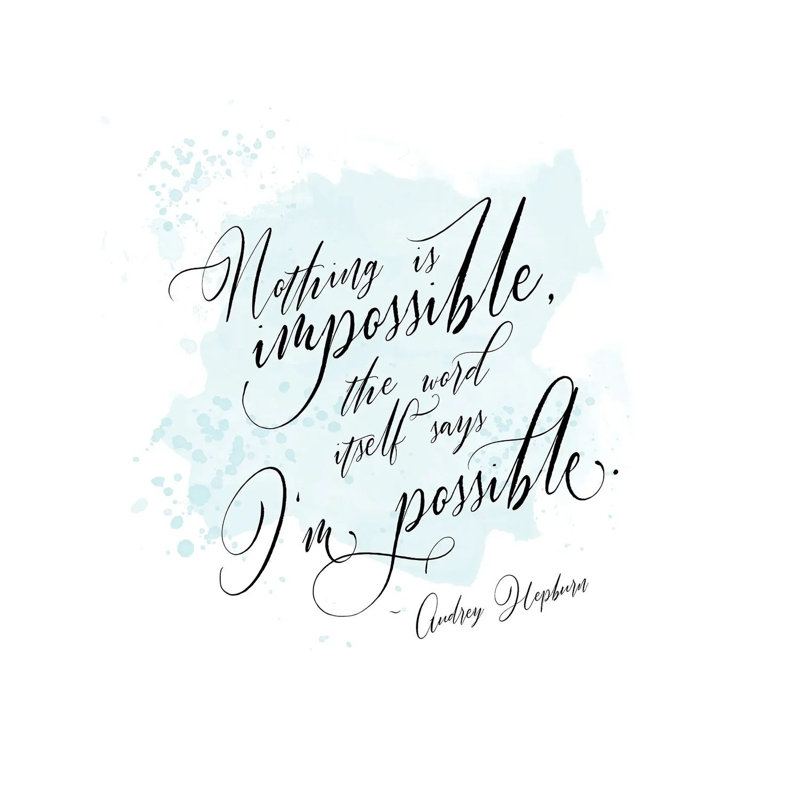 I'm Possible by Alison Petrie - Wrapped Canvas Print, 93.98 cm H x 93.98 cm W