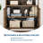 Fluted Storage Cabinet, Sideboard Buffet Cabinet with Storage & Adjustable Shelves for Living Room, Kitchen, Entryway-1238629689