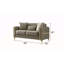 Causeuse convertible en tissu de velours Melody