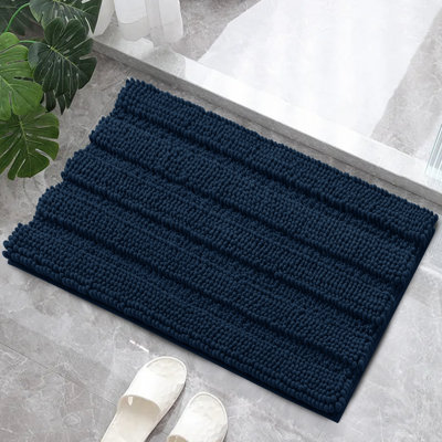 Chenault Soft Absorbent Microfiber Non-Slip Backing Rectangle Bath Rug