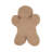 Gingerbread Man Poly Filled Throw Pillow