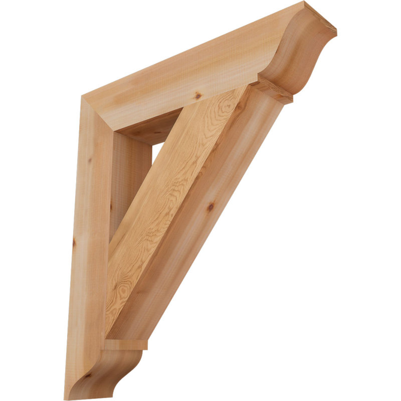 Support traditionnel, H 34 po x l 5,5 po x P 30 po, Cèdre rouge de l'Ouest (lisse)