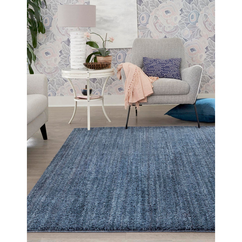 Tapis à poils longs Jill Zarin, Carré 7 pi 10 po