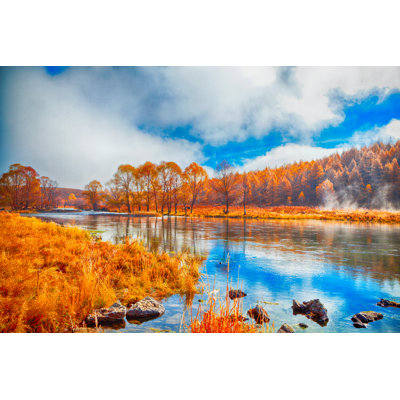 Autumn Landscape by Fzant - Wrapped Canvas Print