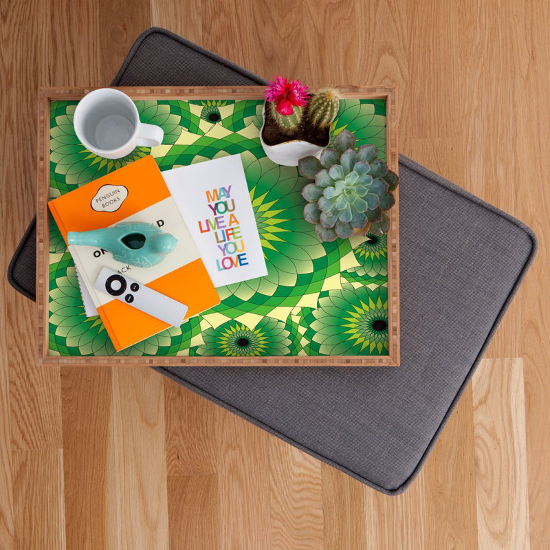 Plateau de table mellow lotus repose-pieds/café